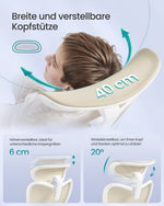 Ergonomiczny fotel biurowy beżowy do 150 kg