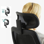 Ergonomiczne krzesło biurowe czarne z regulowanymi podłokietnikami