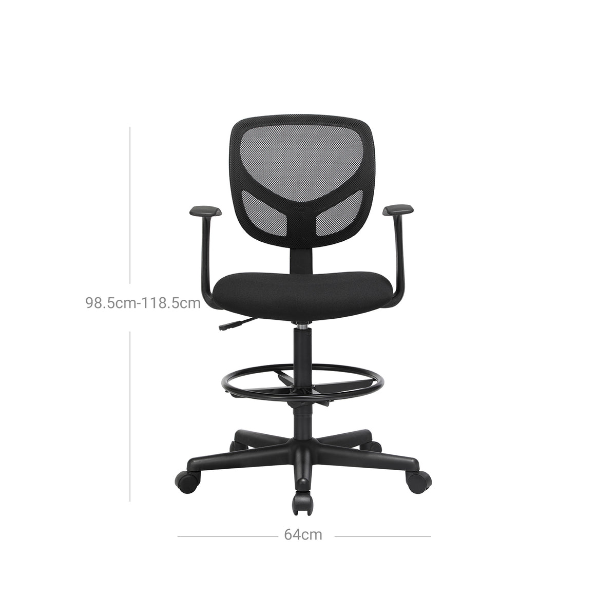 Ergonomiczne krzesło obrotowe z podłokietnikami i podnóżkiem