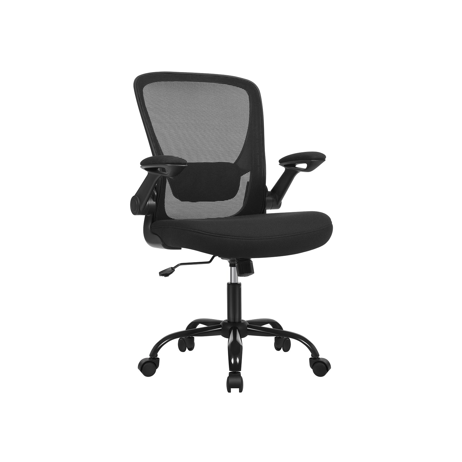 Ergonomiczne krzesło biurowe z siatką i składanymi podłokietnikami
