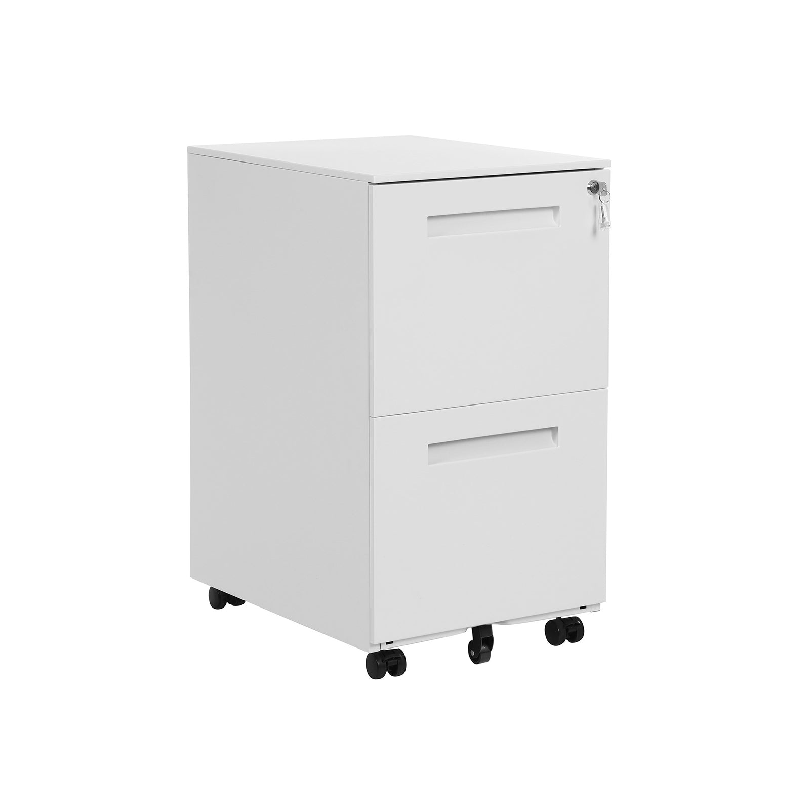 Kontenerek biurowy, biały, 39 cm