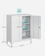 Szafka do przechowywania, light gray, 80 cm