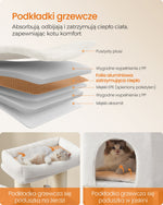 Drapak dla kota 50x50x160 cm kremowo-beżowy
