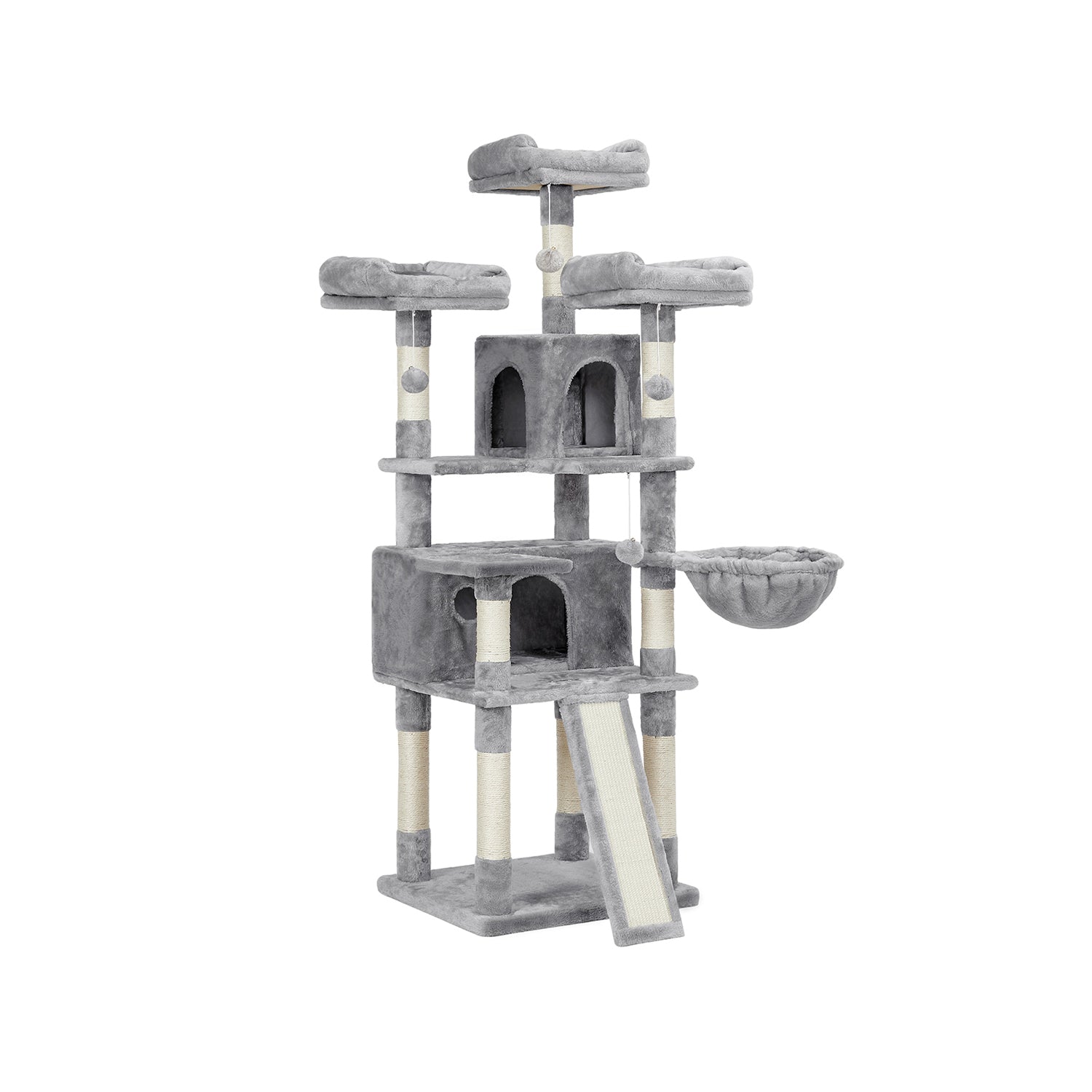 Drapak dla kota, jasnoszary, 55 cm