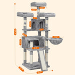 Drapak dla kota XXL 168 cm jasnoszary
