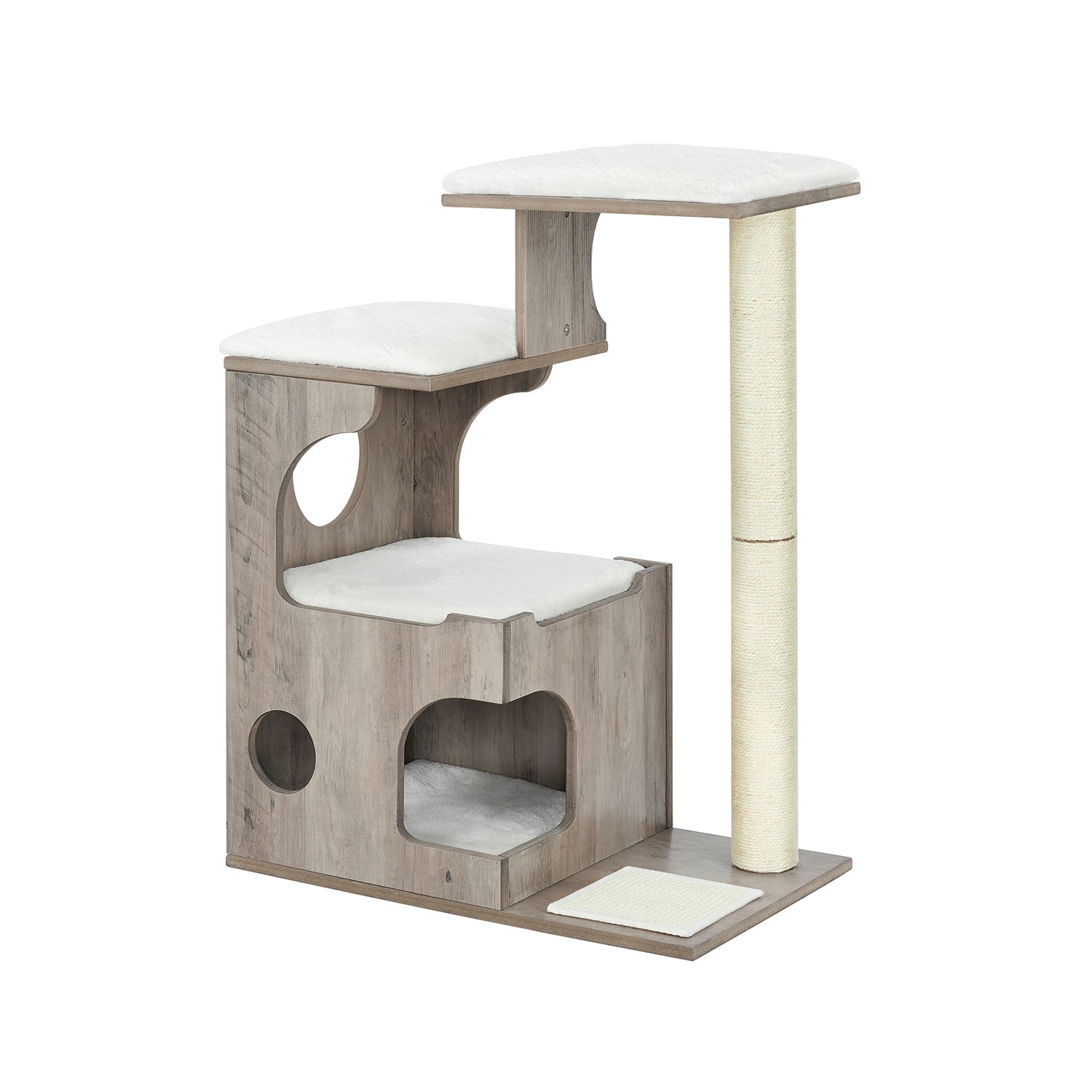 Drapak dla kota z jaskinią i trzema platformami 88 cm