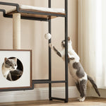 Drapak dla kota, rustykalny brąz, 74 cm