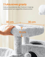 Drapak dla kota 135 cm z platformami i hamakiem