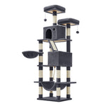 Wysoki drapak dla kota XXL 206 cm, szary