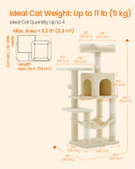 Drapak dla kota, summer sand, 45 cm
