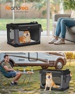 Składany transporter dla psa 76×53×53 cm czarny