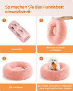 Pluszowe legowisko dla kota 70×20 cm różowe