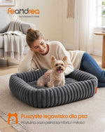 Ortopedyczne legowisko dla psa 71×55×18 cm szare