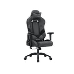 Szare ergonomiczne krzesło gamingowe z poduszką lędźwiową