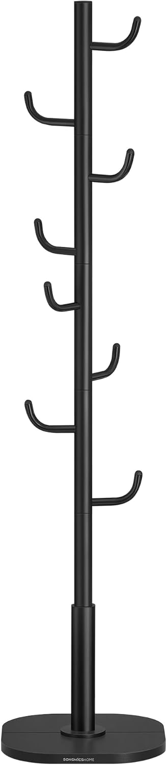 Wieszak stojący, czarny, 40 cm