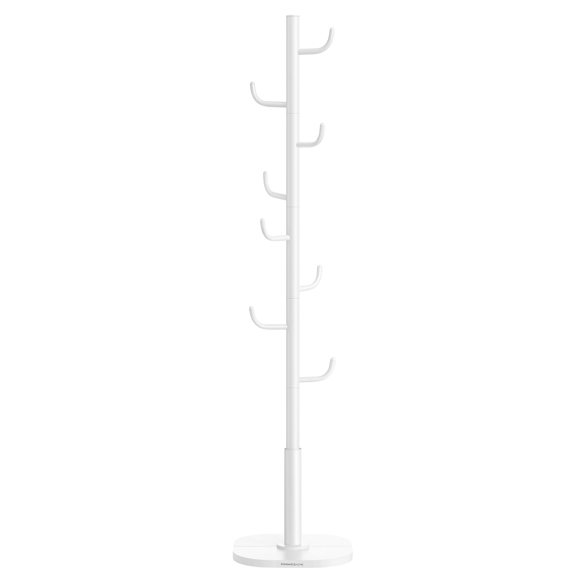 Wieszak stojący, biały, 40 cm