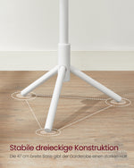 Wieszak stojący, biały, 46,3 cm