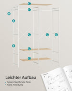 Wieszak na ubrania, natural beige, 94,5 cm