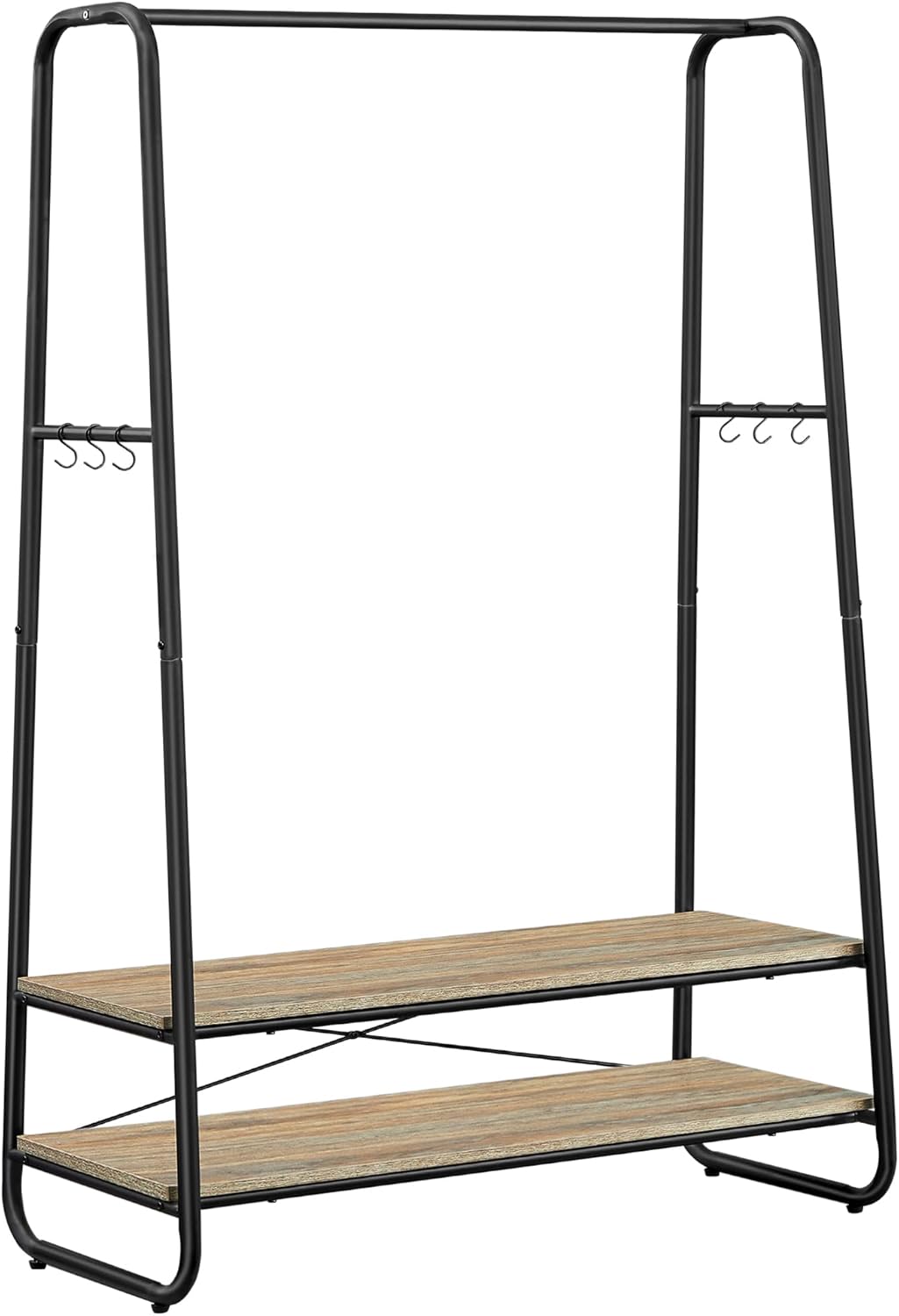 Wieszak stojący, czarny, 100 cm