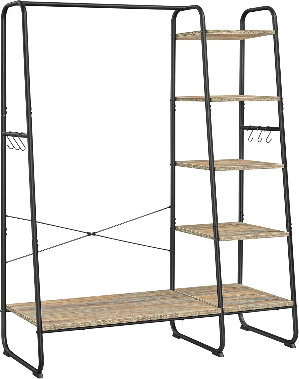 Regał na buty, czarny, 120 cm