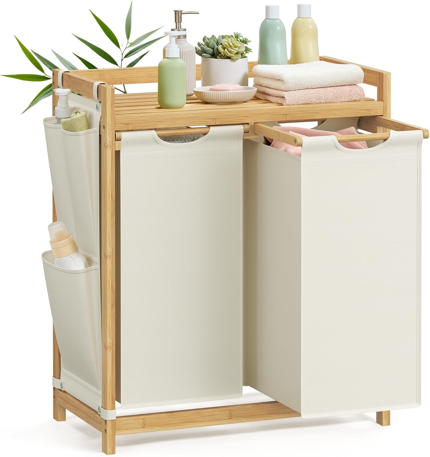 Kosz na pranie, cream white, 63,2 cm