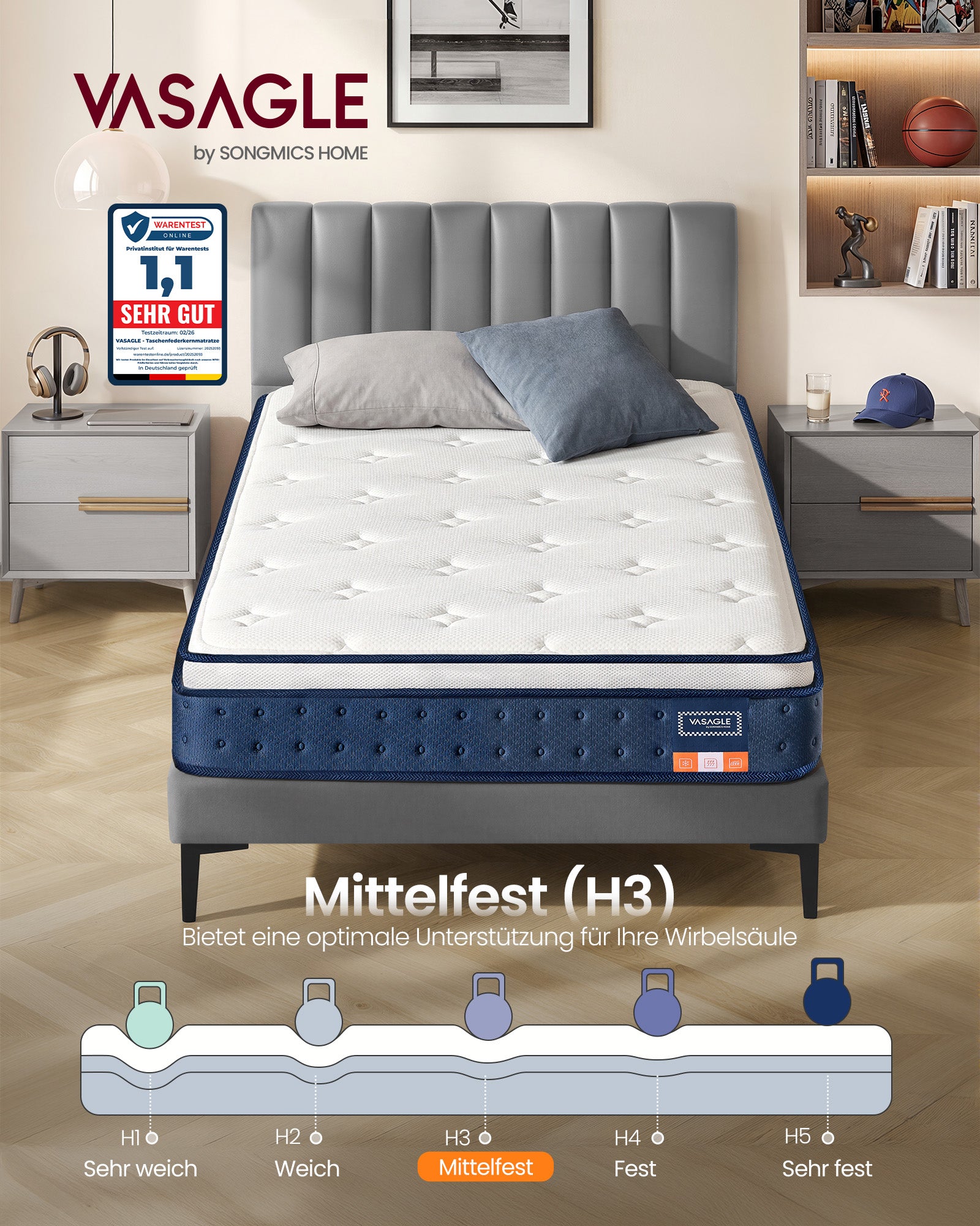 Mebel do domu, quartz blue, 200 cm