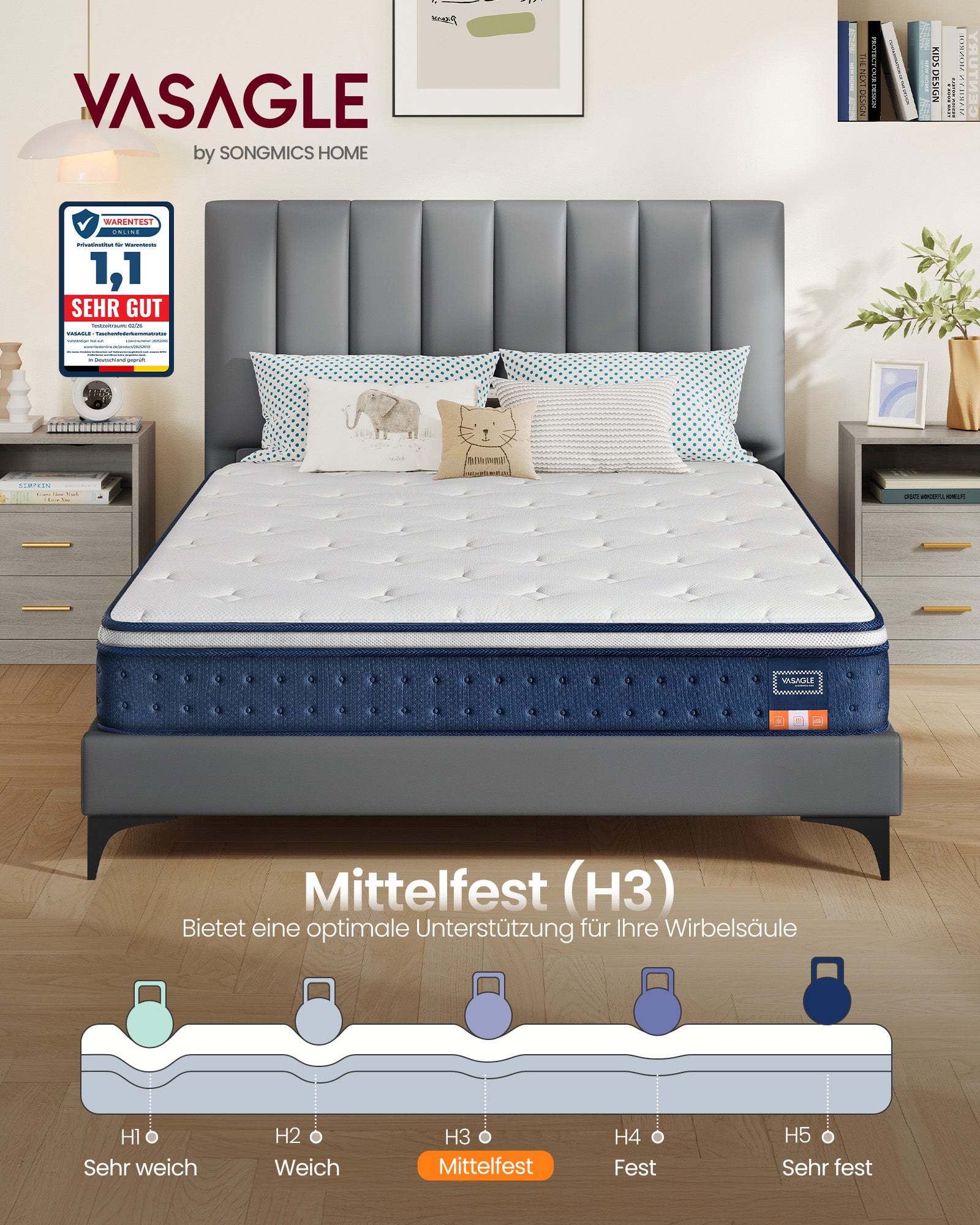 Mebel do domu, quartz blue, 200 cm