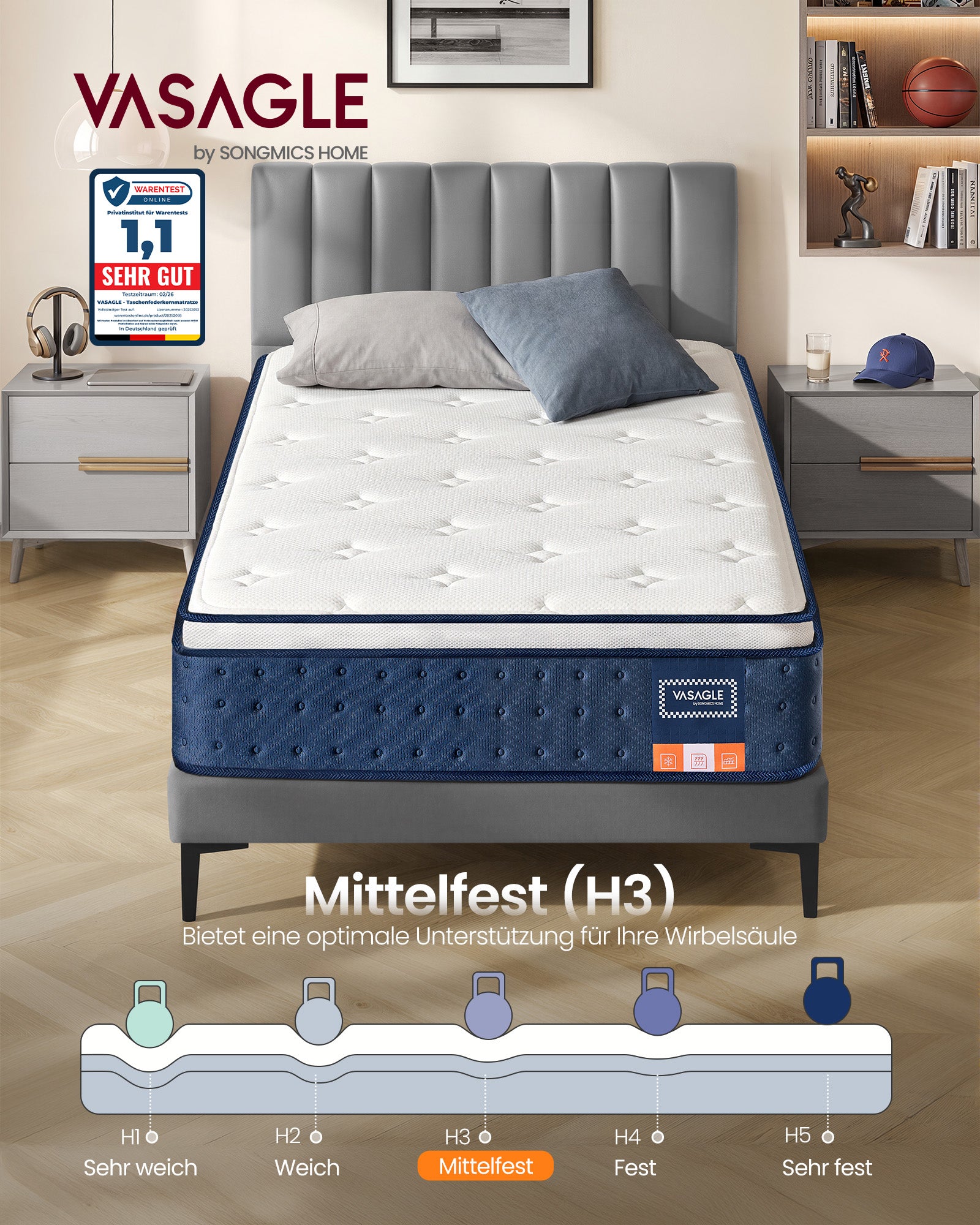 Mebel do domu, quartz blue, 200 cm