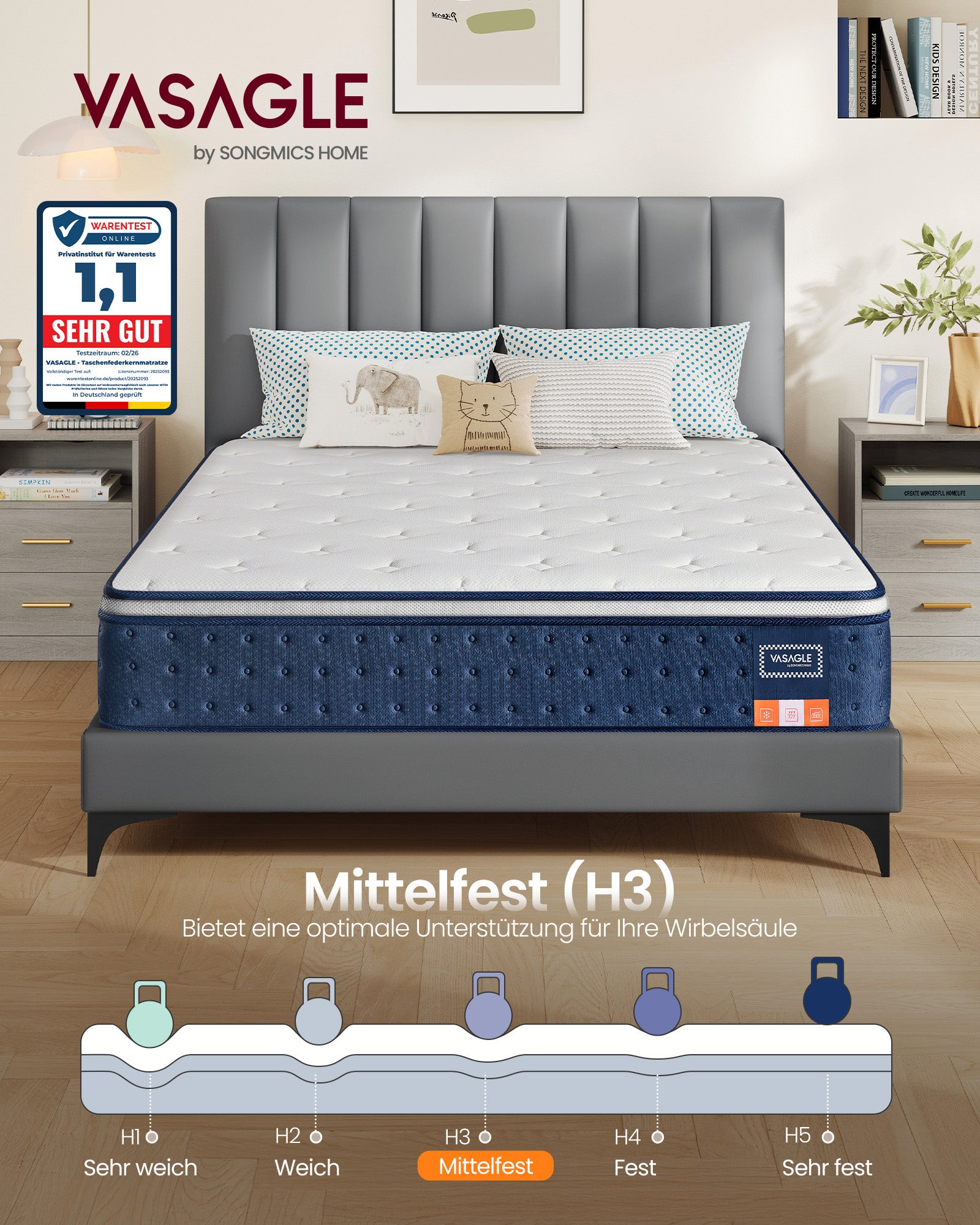 Mebel do domu, quartz blue, 200 cm