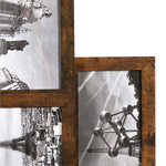 Kolaż na 10 zdjęć 10x15 cm w ramce vintage brązowej
