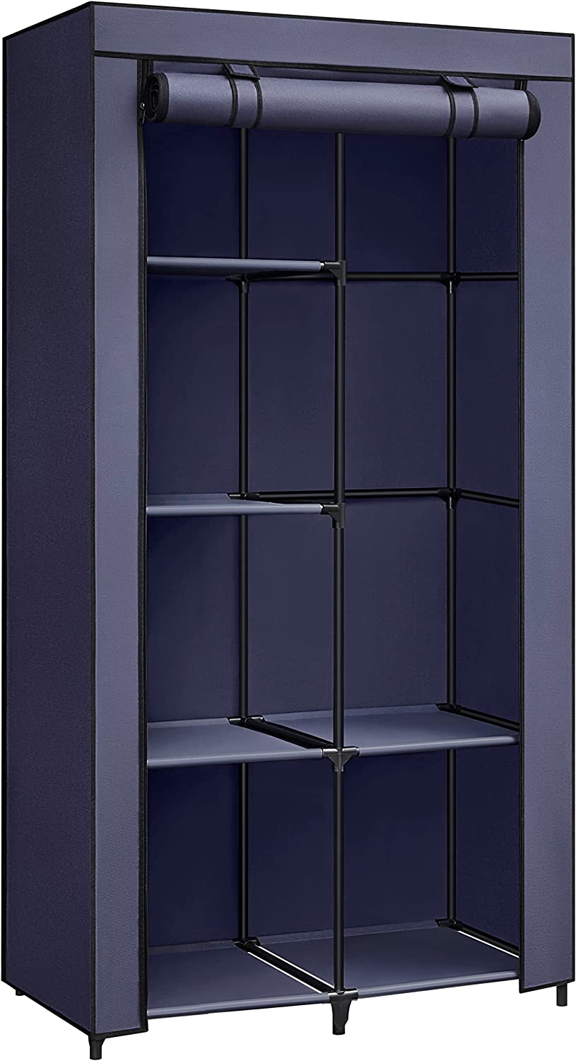 Szafa garderobiana, quartz blue, 88 cm