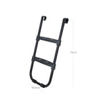 Drabinka do trampoliny czarna 76 cm z szerokimi stopniami
