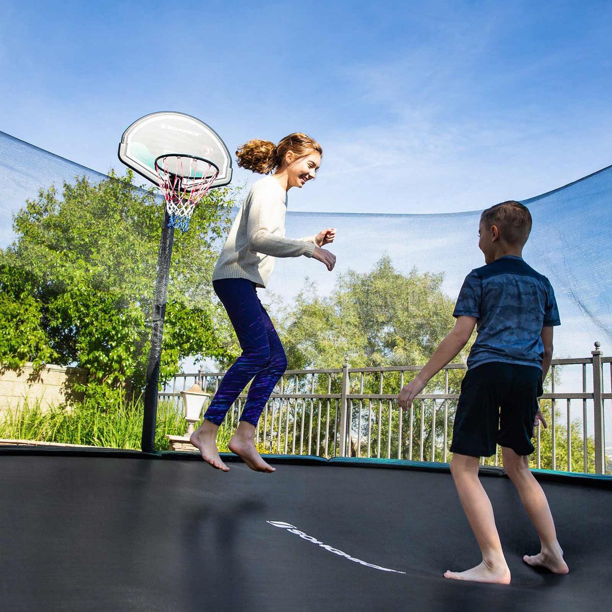 Mata do trampoliny Ø 202 cm czarna