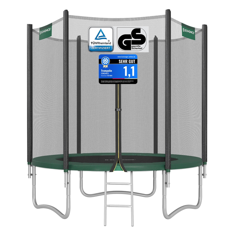 Trampolina ogrodowa 183 cm z siatką zielona