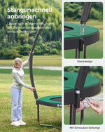 Trampolina ogrodowa 244 cm z siatką i drabinką