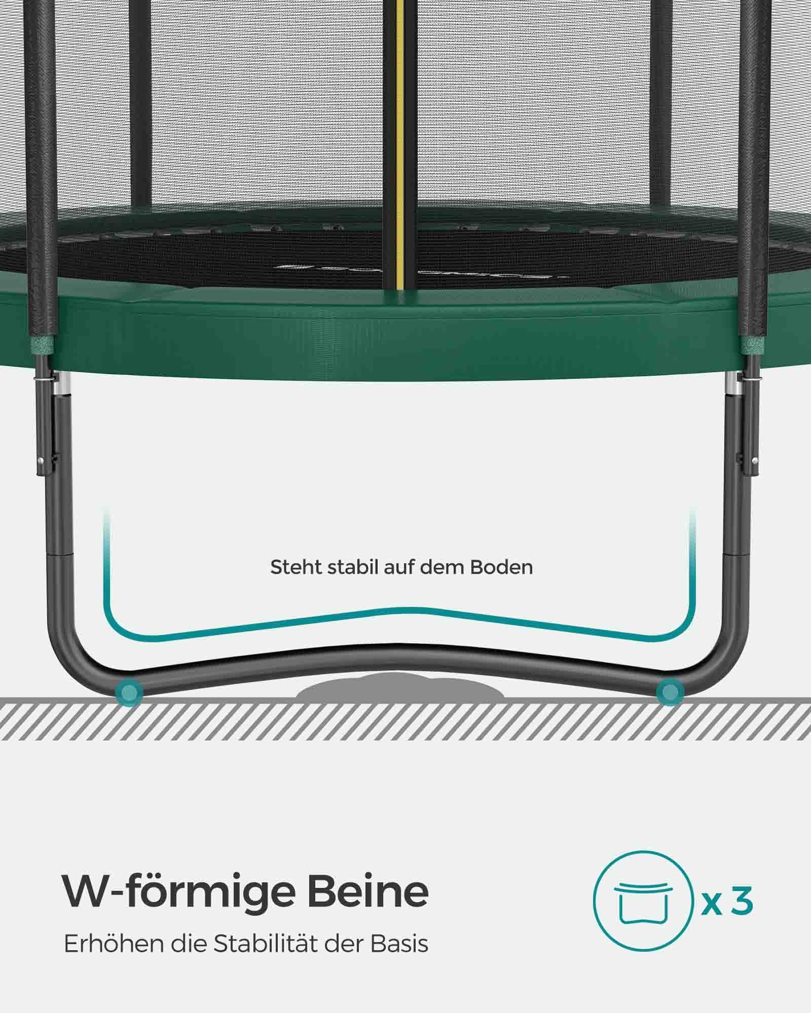 Trampolina ogrodowa 244 cm z siatką ochronną