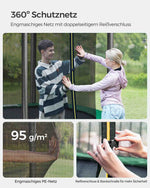 Trampolina ogrodowa 244 cm z siatką ochronną