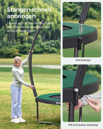 Trampolina ogrodowa z siatką 305 cm