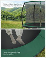 Trampolina ogrodowa z siatką 305 cm