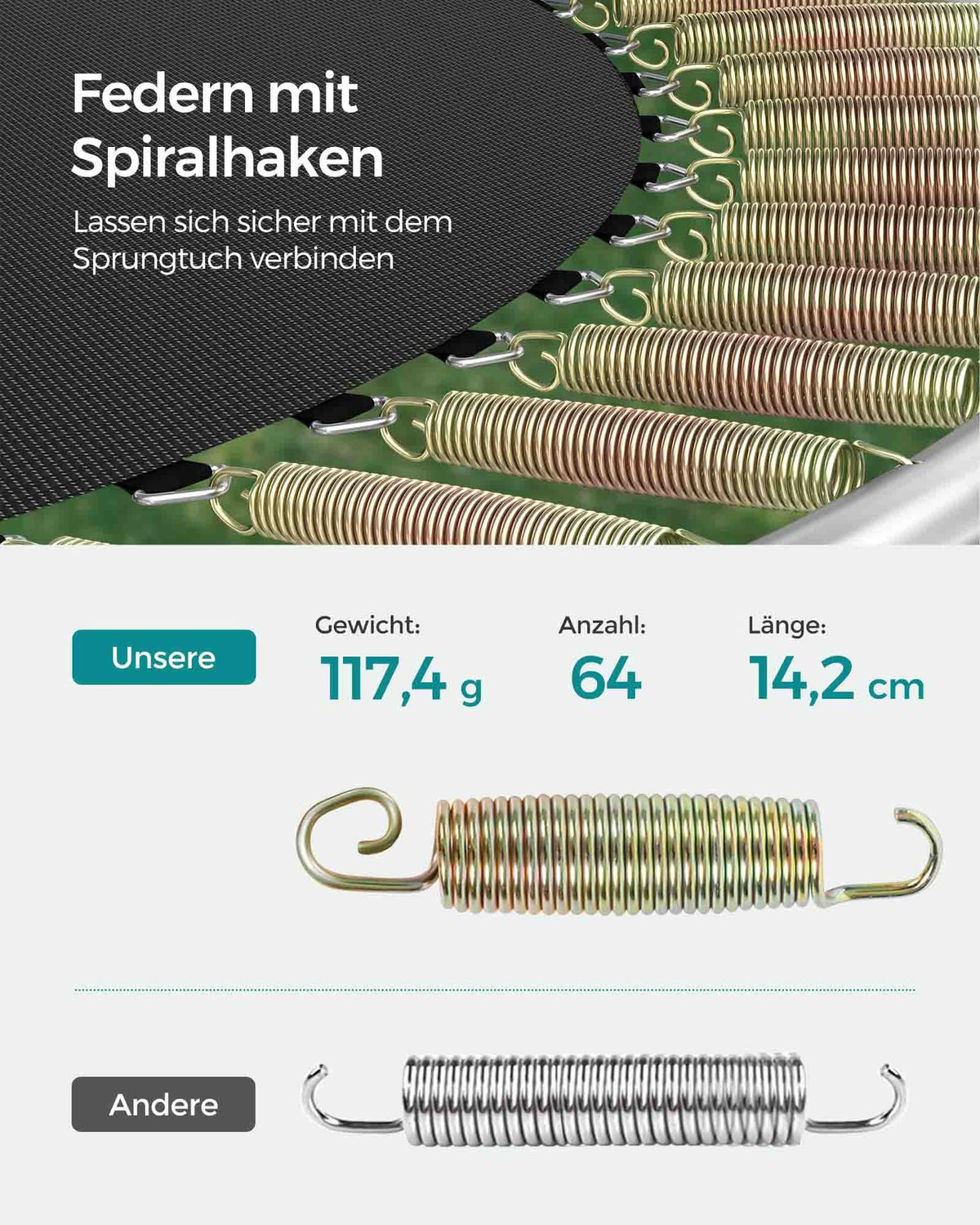 Trampolina ogrodowa ø 305 cm z siatką i drabinką