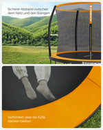 Trampolina ogrodowa 366 cm z siatką zabezpieczającą