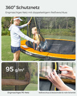 Trampolina ogrodowa 366 cm z siatką zabezpieczającą