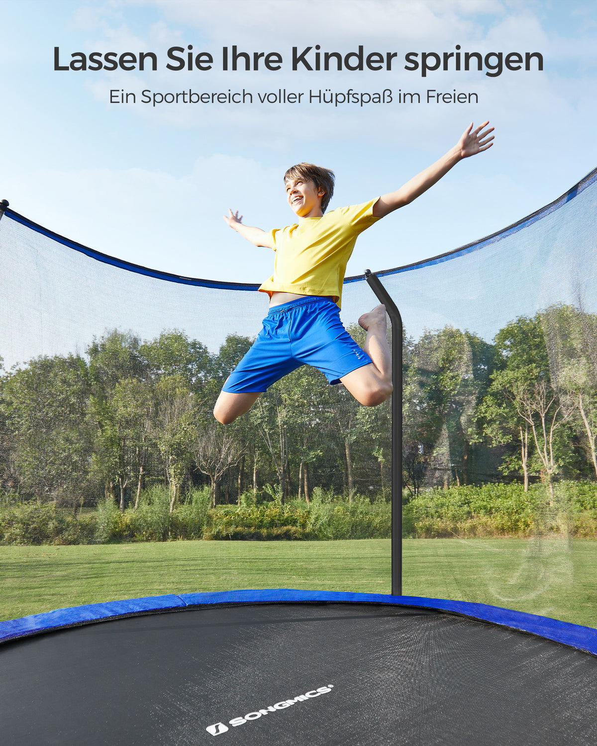 Trampolina ogrodowa 366 cm z siatką ochronną