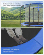 Trampolina ogrodowa 366 cm z siatką ochronną