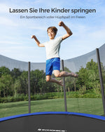 Trampolina ogrodowa Ø 366 cm z siatką zabezpieczającą