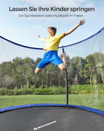 Trampolina ogrodowa z siatką Ø 366 cm z drabinką