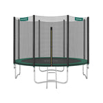 Trampolina ogrodowa 366 cm z siatką czarno-zielona