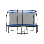 Trampolina ogrodowa Ø 427 cm z siatką czarno-niebieską