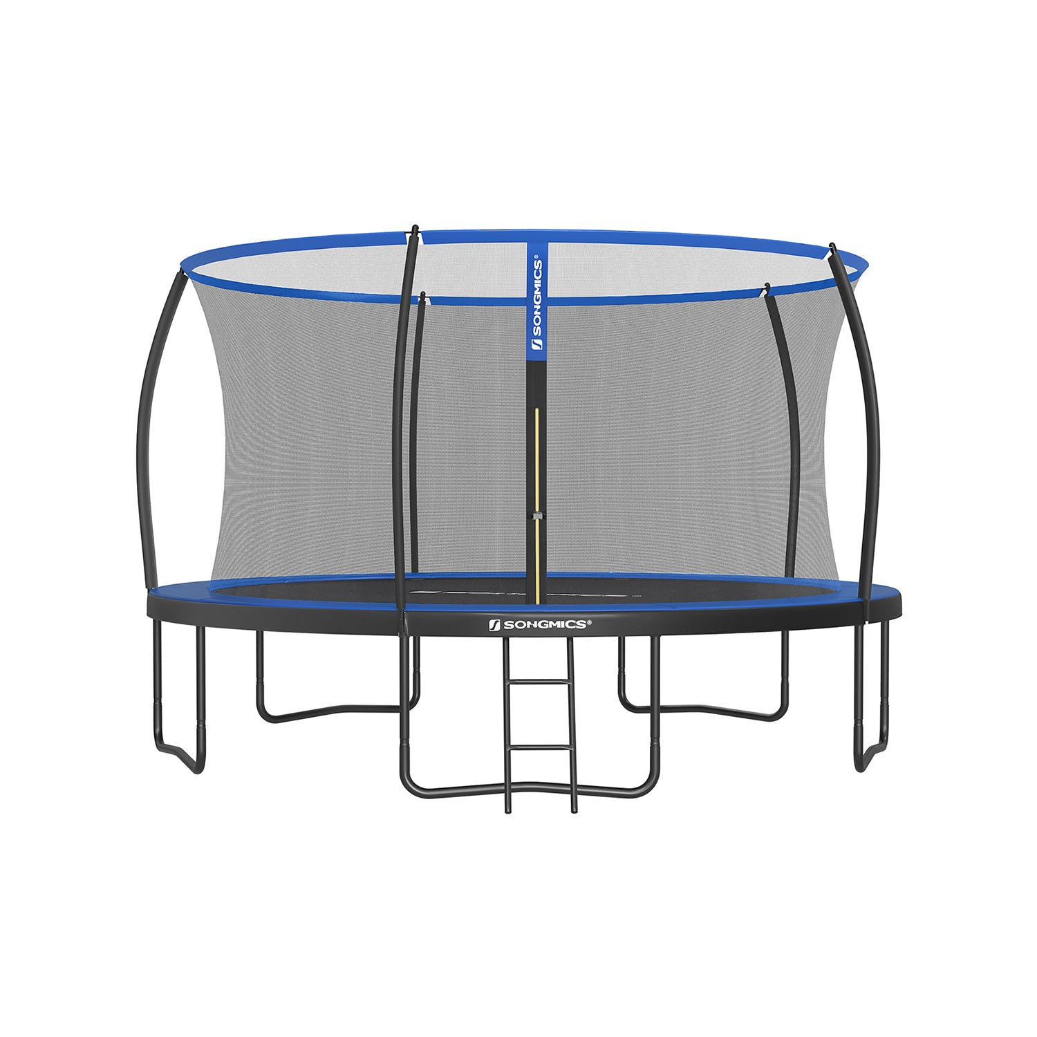 Trampolina ogrodowa Ø 427 cm z siatką czarno-niebieską