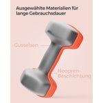Zestaw hantli winylowych 2 x 1,5 kg czerwone